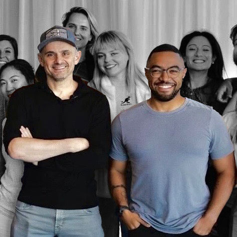 Vini with Gary Vaynerchuk and the VaynerMedia team